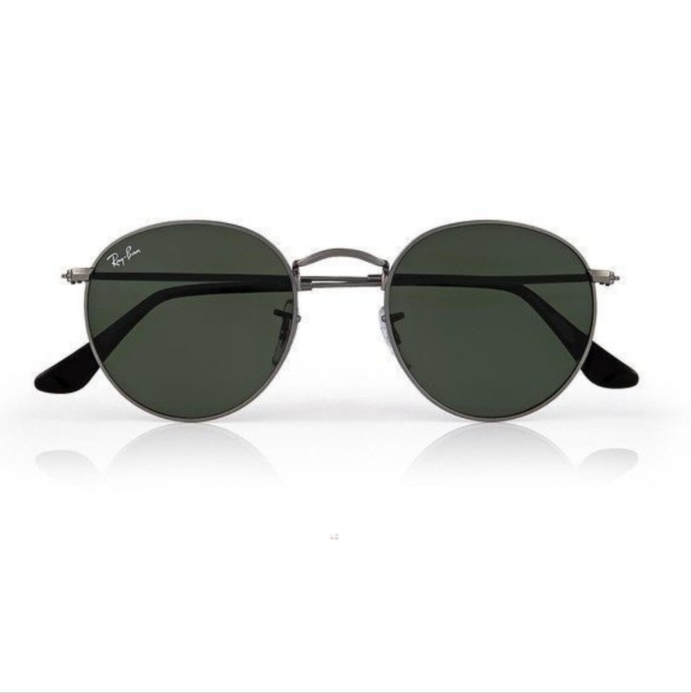 Ray-Ban (Store Display) Round Metal All Black RB3447 - Picture 15 of 15